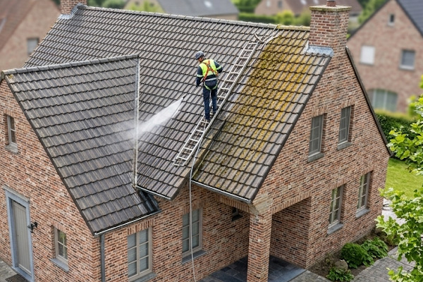 Démoussage et nettoyage toiture Dilbeek